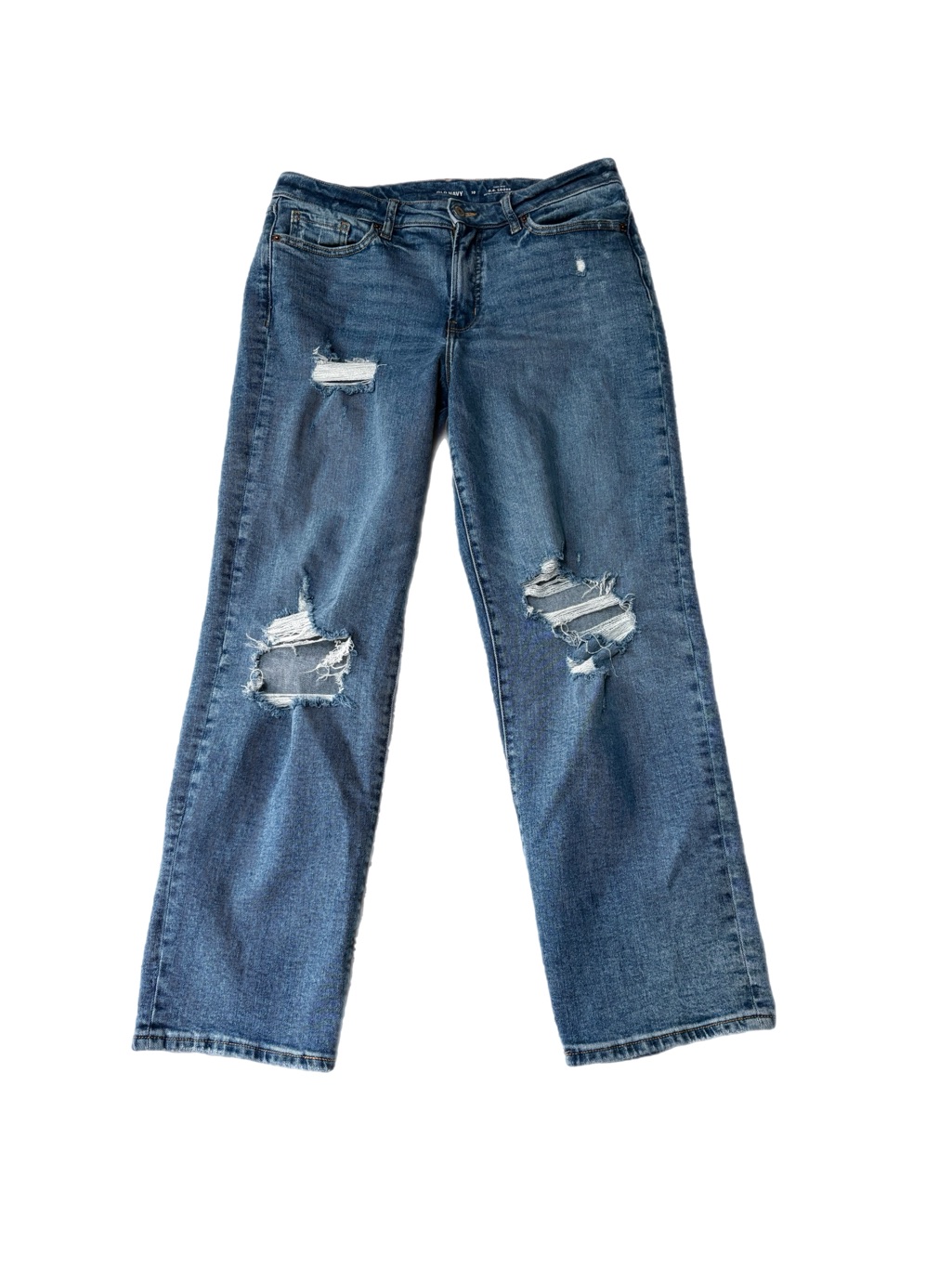 Old Navy High Rise O.G. Loose Distressed Mom Jeans Stretch
